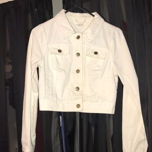 White jean jacket